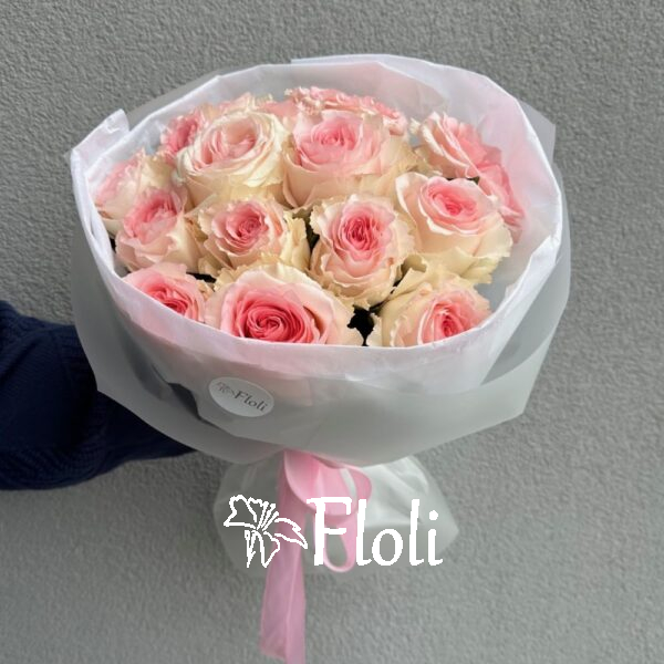 Bukiet róż, Bukiet różowych róż, bukiet na urodziny