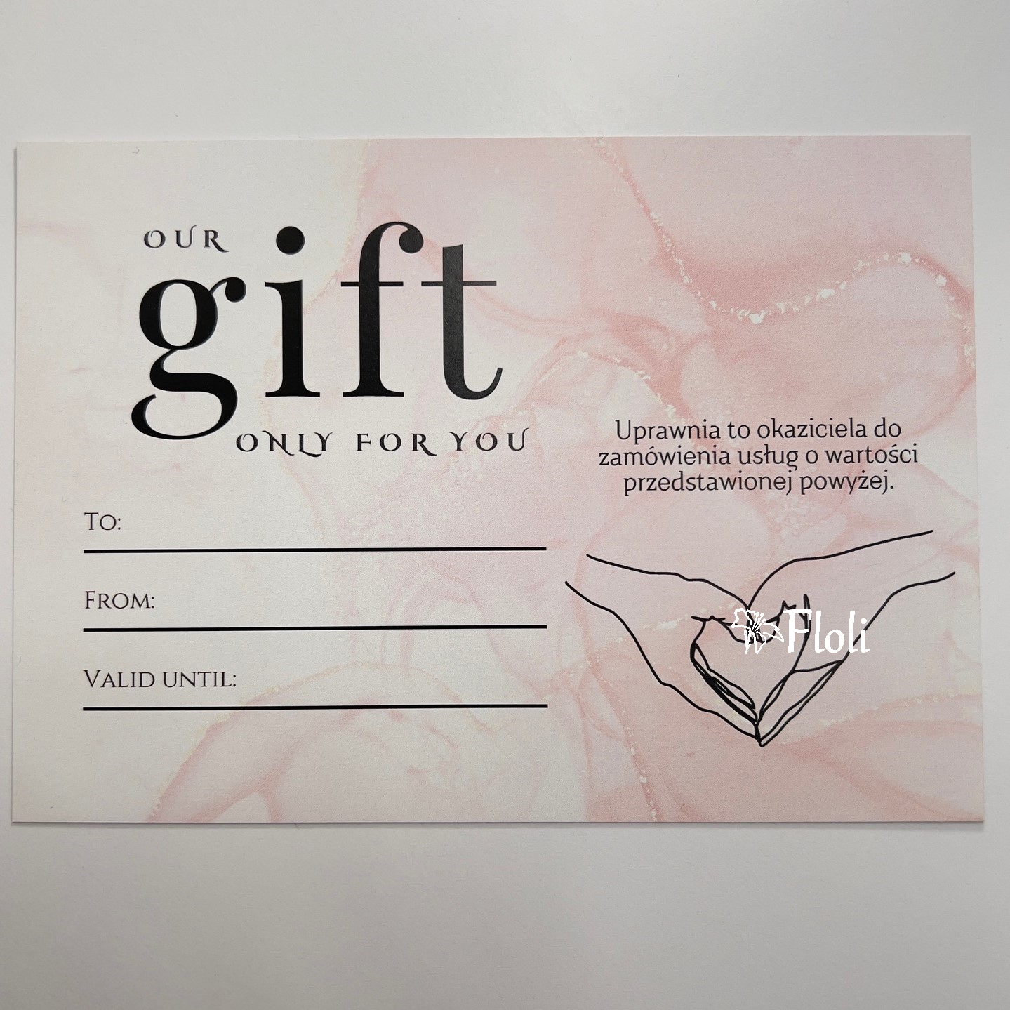 Bon podarunkowy, bon na prezent