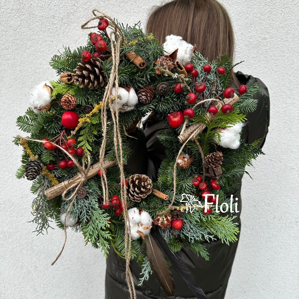 Wianek bożonarodzeniowy wianek na drzwi