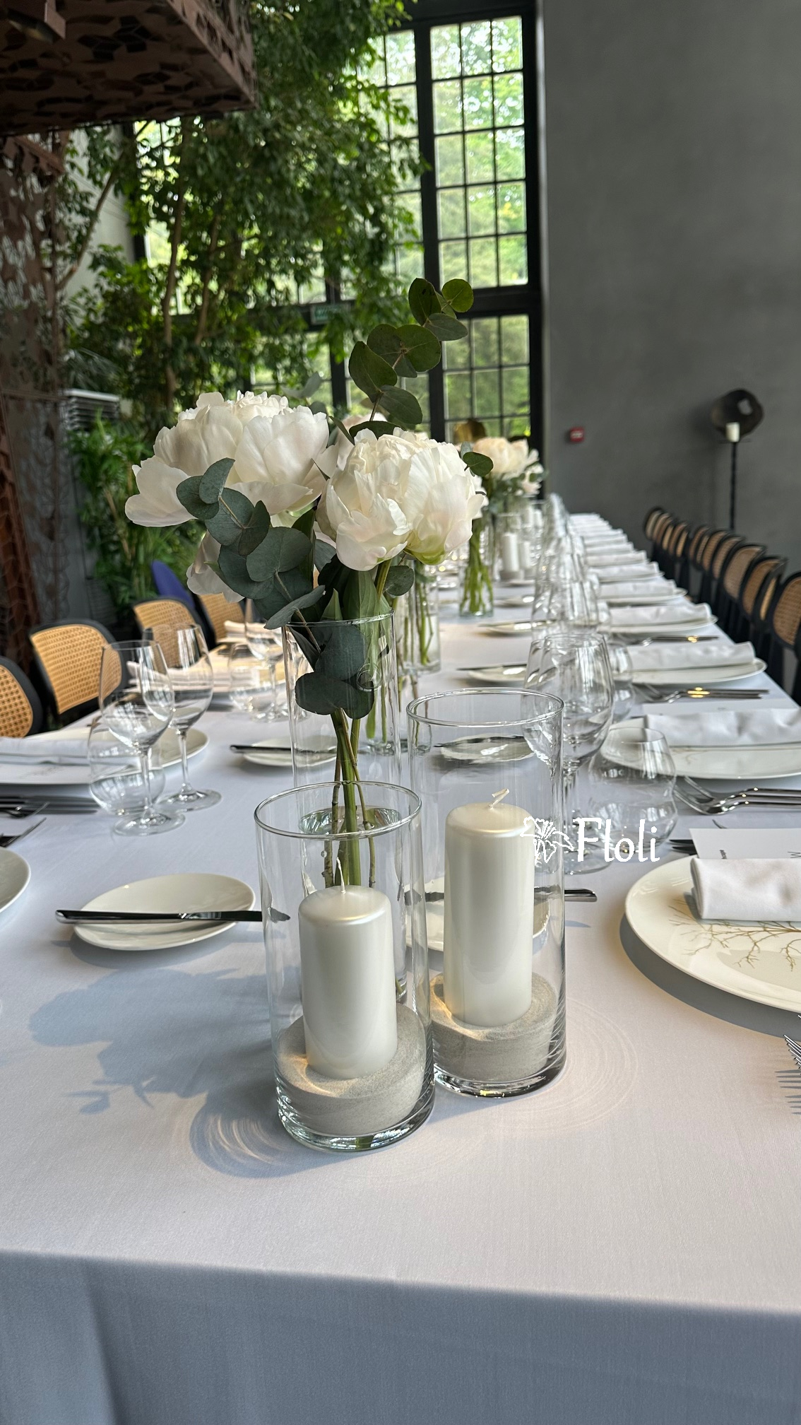 kwiaty na stół komunijny