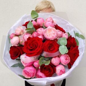 Bukiet róż, bukiet czerwonych róż, bukiet na urodziny