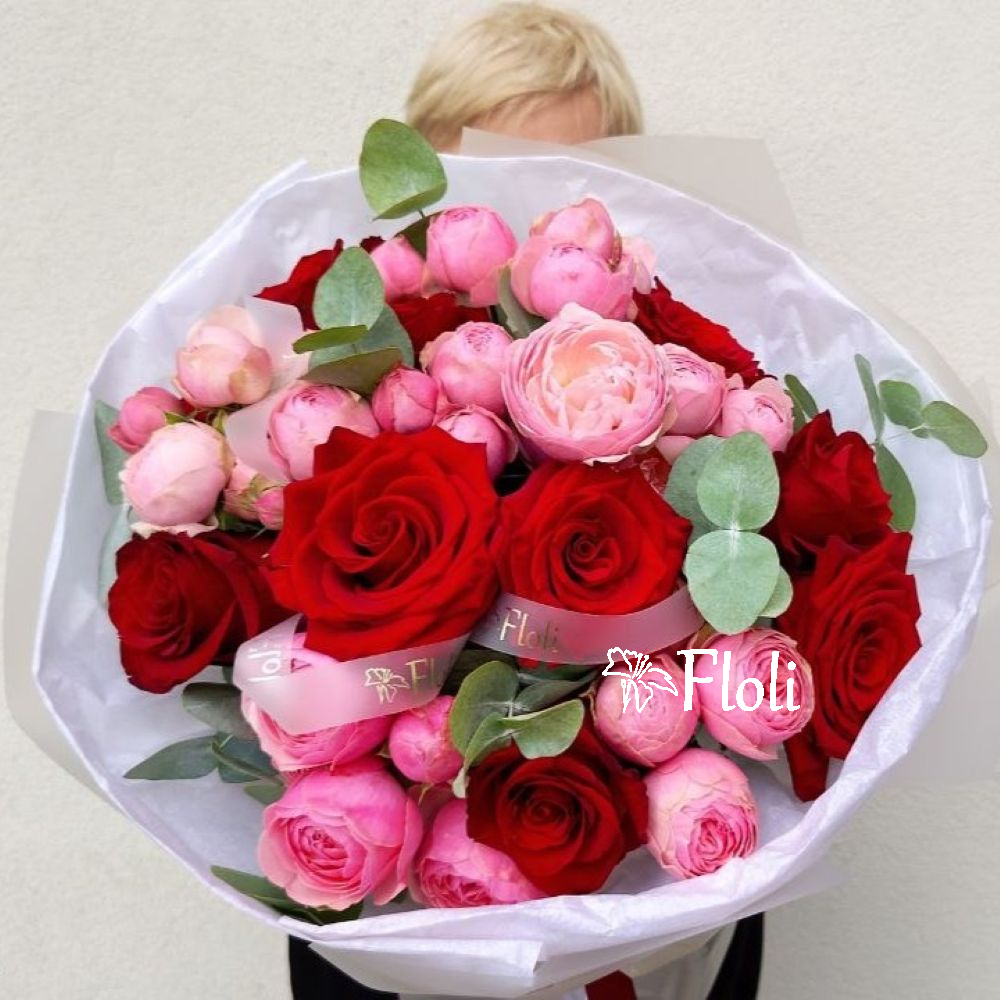 Bukiet róż, bukiet czerwonych róż, bukiet na urodziny