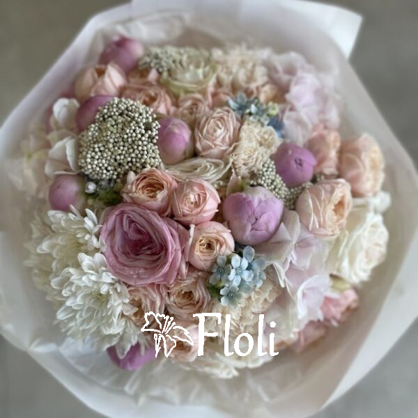 Bukiet pastelowy, bukiet na urodziny