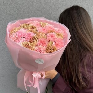 Bukiet goździków, bukiet na urodziny