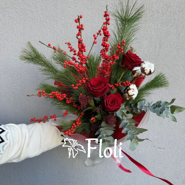 Bukiet świąteczny, bukiet na boże narodzenie