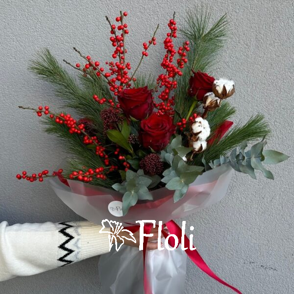 Bukiet świąteczny, bukiet na boże narodzenie